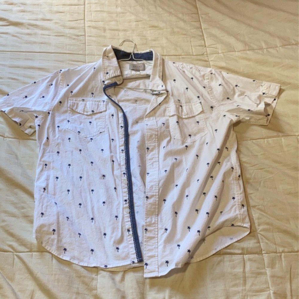 Jachs M Shirt with palm tree print